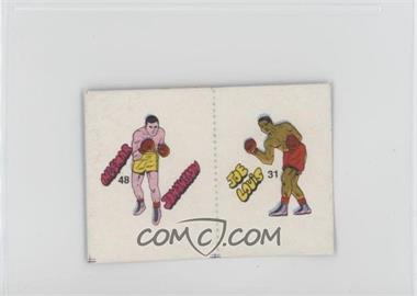 1985 Fight of the Century Stickers - [Base] - Pairs #48/31 - Ingemar Johanssen, Joe Louis