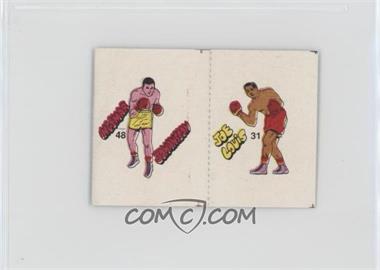 1985 Fight of the Century Stickers - [Base] - Pairs #48/31 - Ingemar Johanssen, Joe Louis