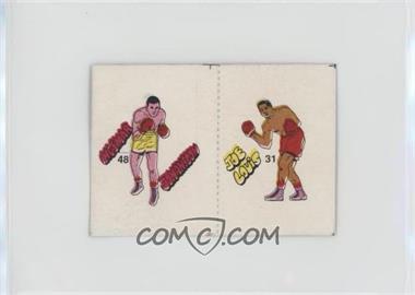 1985 Fight of the Century Stickers - [Base] - Pairs #48/31 - Ingemar Johanssen, Joe Louis