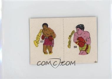 1985 Fight of the Century Stickers - [Base] - Pairs #57/58 - George Foreman, Ruben Olivares