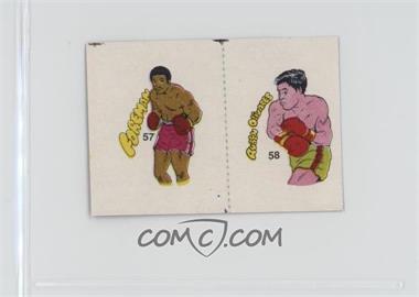 1985 Fight of the Century Stickers - [Base] - Pairs #57/58 - George Foreman, Ruben Olivares