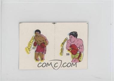 1985 Fight of the Century Stickers - [Base] - Pairs #57/58 - George Foreman, Ruben Olivares