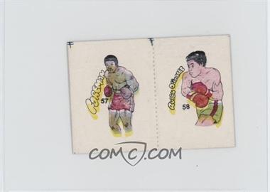 1985 Fight of the Century Stickers - [Base] - Pairs #57/58 - George Foreman, Ruben Olivares