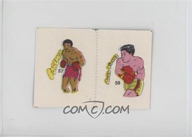 1985 Fight of the Century Stickers - [Base] - Pairs #57/58 - George Foreman, Ruben Olivares