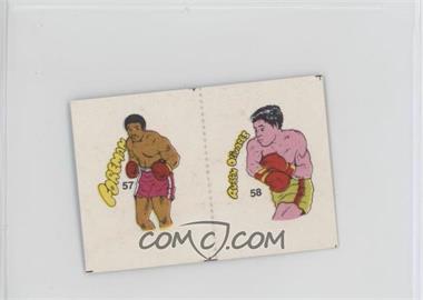 1985 Fight of the Century Stickers - [Base] - Pairs #57/58 - George Foreman, Ruben Olivares