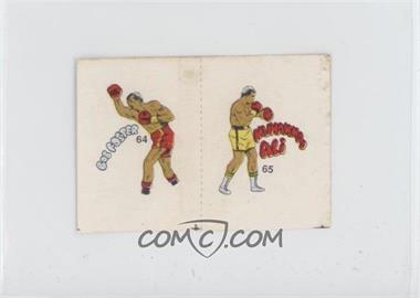1985 Fight of the Century Stickers - [Base] - Pairs #64/65 - Bob Foster, Muhammad Ali [EX to NM]