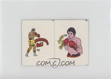 1985 Fight of the Century Stickers - [Base] - Pairs #65/66 - Muhammad Ali, Bobby Chacon