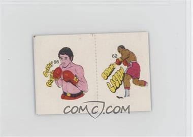 1985 Fight of the Century Stickers - [Base] - Pairs #66/62 - Bobby Chacon, Sonny Liston