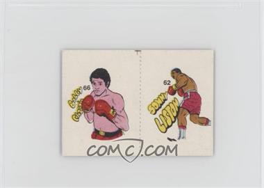 1985 Fight of the Century Stickers - [Base] - Pairs #66/62 - Bobby Chacon, Sonny Liston