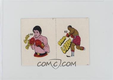 1985 Fight of the Century Stickers - [Base] - Pairs #66/62 - Bobby Chacon, Sonny Liston