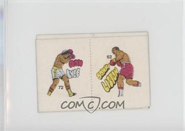 1985 Fight of the Century Stickers - [Base] - Pairs #72/62 - Ron Lyle, Sonny Liston