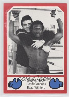 1987 Brown's Boxing Cards Red Border - [Base] #110 - Dennis Andries, Beau Williford