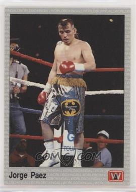 1991 All World Boxing - [Base] #122 - Jorge Paez