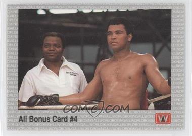 1991 All World Boxing - [Base] #3.2 - Ali Bonus Card #4