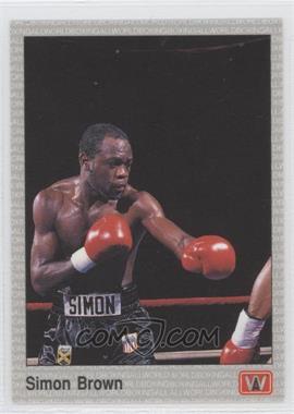 1991 All World Boxing - [Base] #4 - Simon Brown