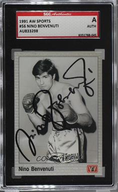 1991 All World Boxing - [Base] #56 - Nino Benvenuti [SGC Authentic Authentic]