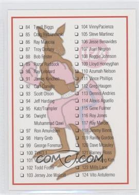 1991 Kayo - [Base] #_CHEC3 - Checklist - Cards 84-166