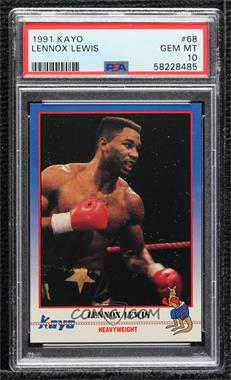 1991 Kayo - [Base] #068 - Lennox Lewis [PSA 10 GEM MT]