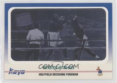 1991 Kayo - [Base] #100 - Evander Holyfield, George Foreman [EX to NM]