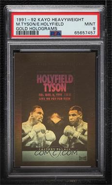 1991 Kayo - Heavyweight Holograms #_HOTY - Evander Holyfield, Mike Tyson [PSA 9 MINT]