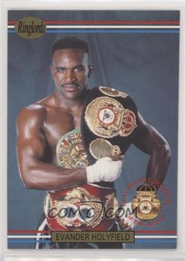 1991 Ringlords - [Base] - Printed in the U.K. #1 - Evander Holyfield