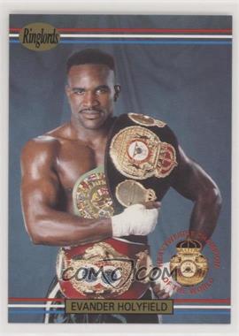 1991 Ringlords - [Base] - Printed in the U.K. #1 - Evander Holyfield