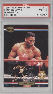 1991 Ringlords - [Base] #10 - Lennox Lewis [PSA 9 MINT]