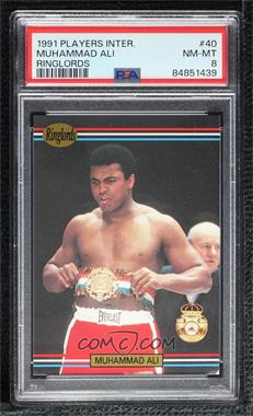 1991 Ringlords - [Base] #40 - Muhammad Ali [PSA 8 NM‑MT]