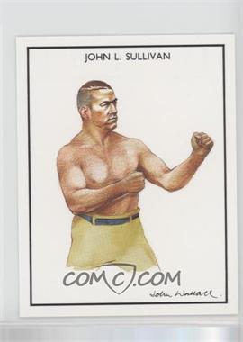 1991 Victoria Gallery Boxing Greats - [Base] - Blue Back #23 - John L. Sullivan