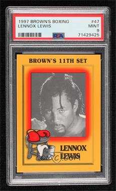 1997 Brown's Boxing - [Base] #47 - Lennox Lewis [PSA 9 MINT]