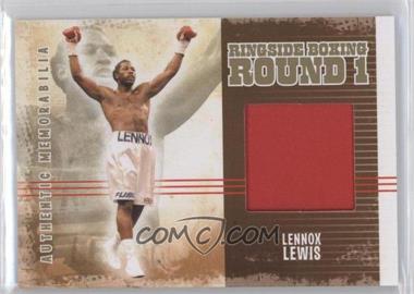 2010 Ringside Boxing Round 1 - Authentic Memorabilia - Gold #AM-12 - Lennox Lewis /10