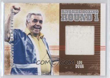 2010 Ringside Boxing Round 1 - Authentic Memorabilia - Silver #AM-14 - Lou Duva /50