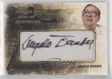 2010 Ringside Boxing Round 1 - Autothreads - Gold #AT-AD3 - Angelo Dundee /1