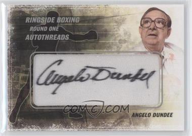 2010 Ringside Boxing Round 1 - Autothreads - Silver #AT-AD3 - Angelo Dundee /19