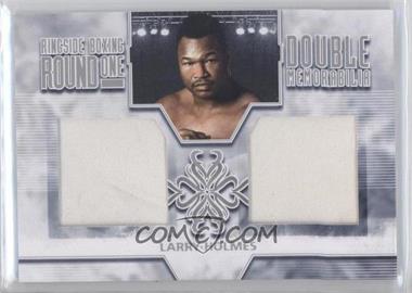 2010 Ringside Boxing Round 1 - Double Memorabilia - Silver #DM-07 - Larry Holmes /30
