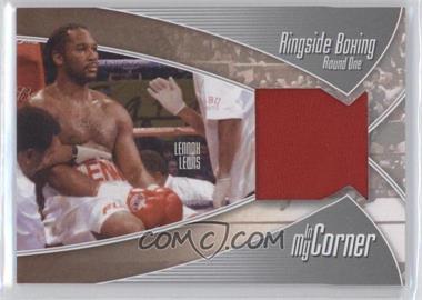 2010 Ringside Boxing Round 1 - In My Corner - Silver #IMC-3 - Lennox Lewis /40
