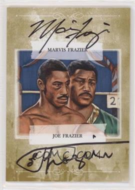 2010 Ringside Boxing Round 1 - Mecca Autographs - Gold #A-MJF - Marvis Frazier, Joe Frazier