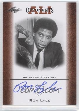 2011 Leaf Ali The Greatest - Opponents of Ali - Bronze Autographs #OAU-26 - Ron Lyle