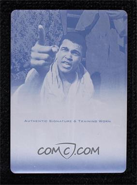 2011 Leaf Ali The Greatest - Training Worn Memorabilia Autographs - Printing Plate Black #TWA-09 - Muhammad Ali /1