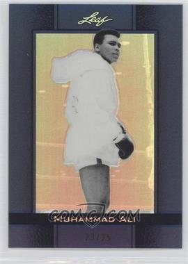 2011 Leaf Metal Ali - [Base] - Blue Prismatic #43 - Muhammad Ali /25