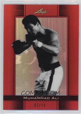 2011 Leaf Metal Ali - [Base] - Red Prismatic #8 - Muhammad Ali /10