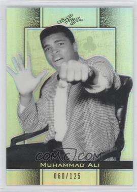 2011 Leaf Metal Ali - [Base] - Silver Prismatic #67 - Muhammad Ali /125