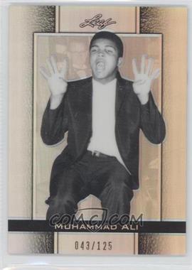 2011 Leaf Metal Ali - [Base] - Silver Prismatic #68 - Muhammad Ali /125