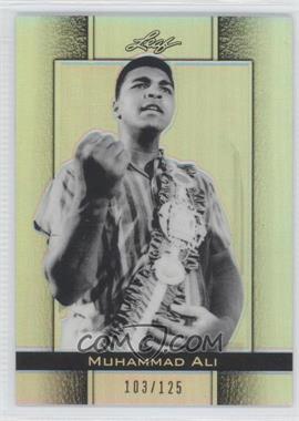 2011 Leaf Metal Ali - [Base] - Silver Prismatic #69 - Muhammad Ali /125