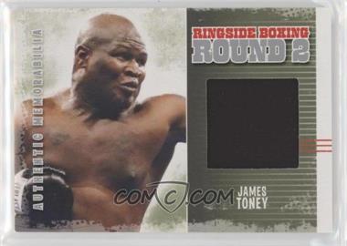 2011 Ringside Boxing Round 2 - Authentic Memorabilia - Silver #AM-43 - James Toney