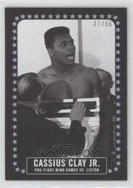2021 Topps Muhammad Ali The People's Champ Collection - [Base] - Black #7 - Cassius Clay Jr. (Pre-Fight Mind Games vs Liston) /56