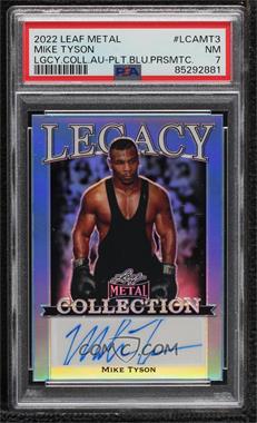 2022 Leaf Legacy Collection Mike Tyson - [Base] - Silver Prismatic #LCA-MT3 - Mike Tyson /10 [PSA 7 NM]