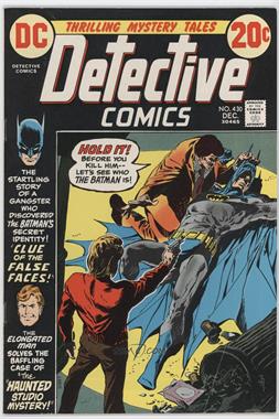 1937-2011 DC Comics Detective Comics Vol. 1 #430 - Clue of the False Faces!  ; The Haunted Studio Mystery! [Readable (GD‑FN)]