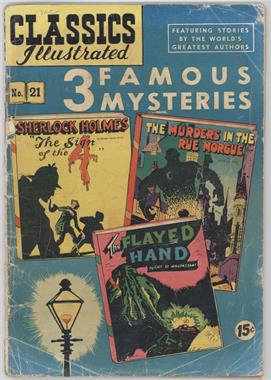1944-1953 Gilberton Publications Classic Comics #21 - 3 Famous Mysteries #6 - HRN 85<br> 