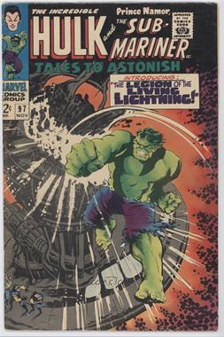 1959-1968 Marvel Tales to Astonish Vol. 1 #97 - The Sovereign And The Savages/The Legions Of: The Living Lightning [Readable (GD‑FN)]